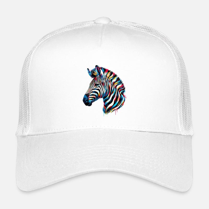 Zebra - Kinder Trucker-Cap - Weiß