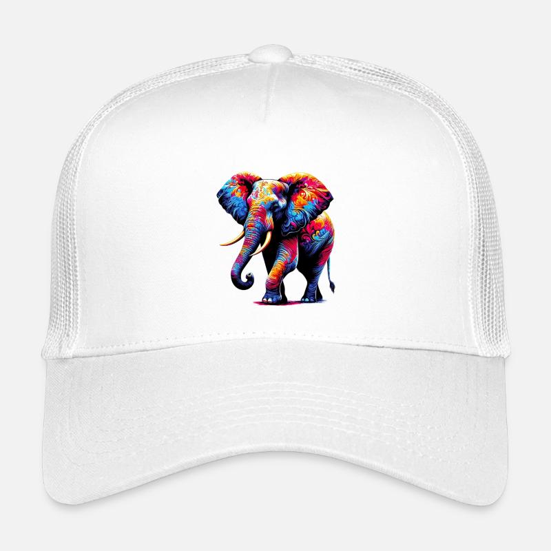 Éléphant - Casquette trucker enfant - blanc