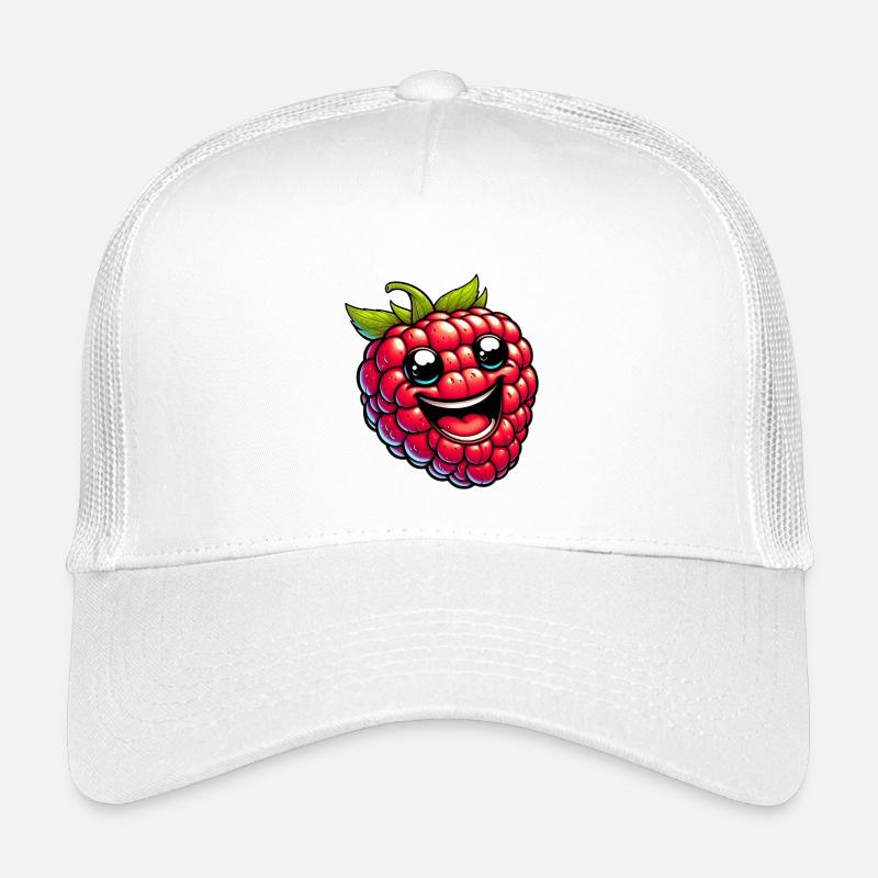 Himbeeren Himbeeren - Kinder Trucker-Cap - Weiß
