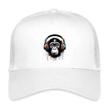 Monkey - Kids’ Trucker Cap - white - Front