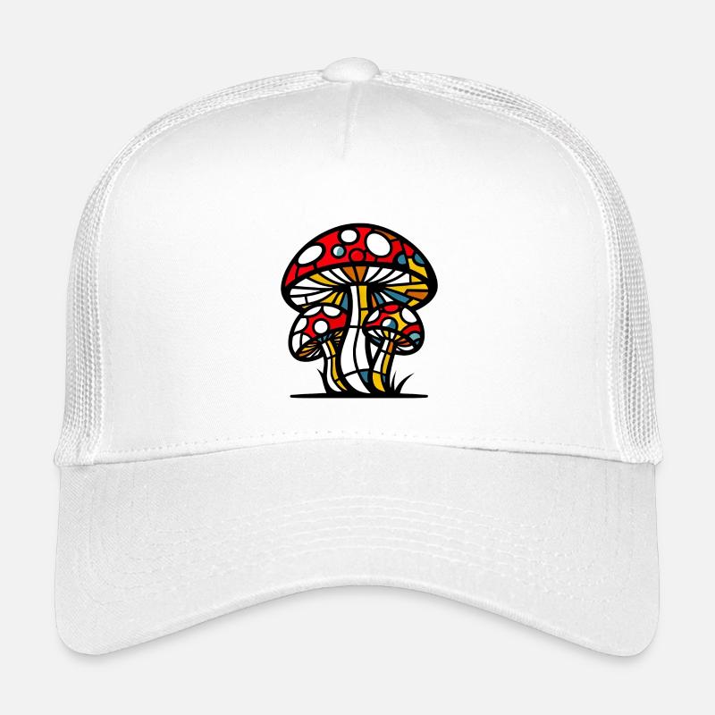 Fungo Funghi Pilze Pilze - Kinder Trucker-Cap - Weiß