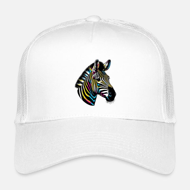 Zebra - Kinder Trucker-Cap - Weiß