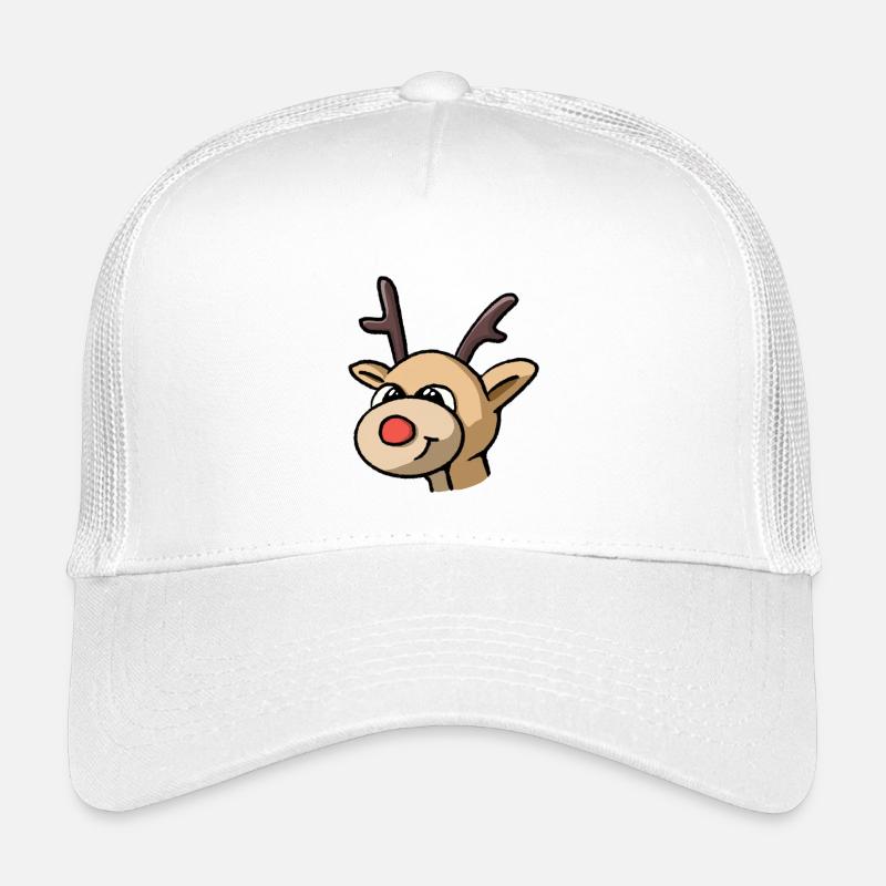 Rudolf Rentier - Kinder Trucker-Cap - Weiß