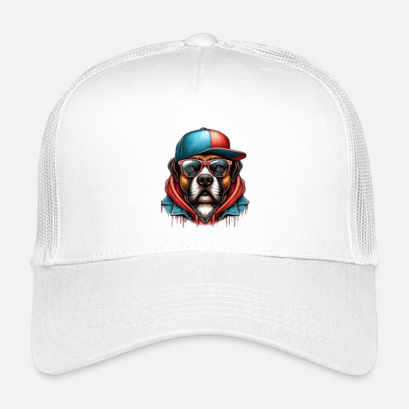 Hund - Kinder Trucker-Cap - Weiß
