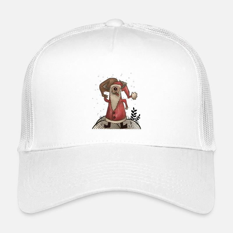 Lustiges Weihnachtsmann Monster - Kinder Trucker-Cap - Weiß
