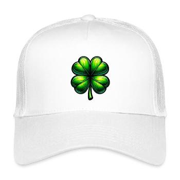 Four-leaf clover - Kids’ Trucker Cap - white - Front