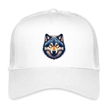 Wolf - Kids’ Trucker Cap - white - Front