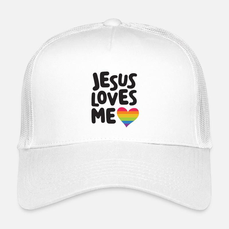LGBT Pride Month - Jesus liebt mich - Kinder Trucker-Cap - Weiß