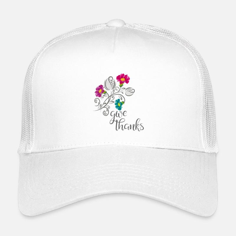 give thanks - Kinder Trucker-Cap - Weiß