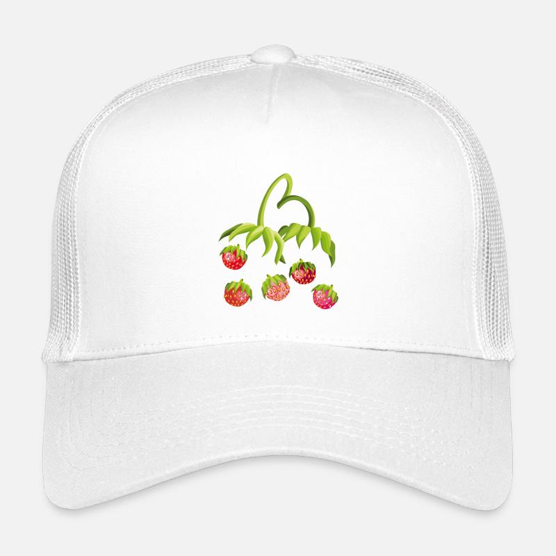 Erdbeerzeit Strawberry - Kinder Trucker-Cap - Weiß