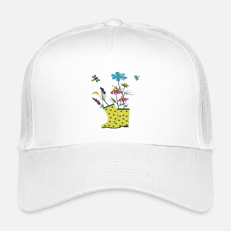 Garten Stiefel mit Blumen und Kräuter Kinder Trucker-Cap