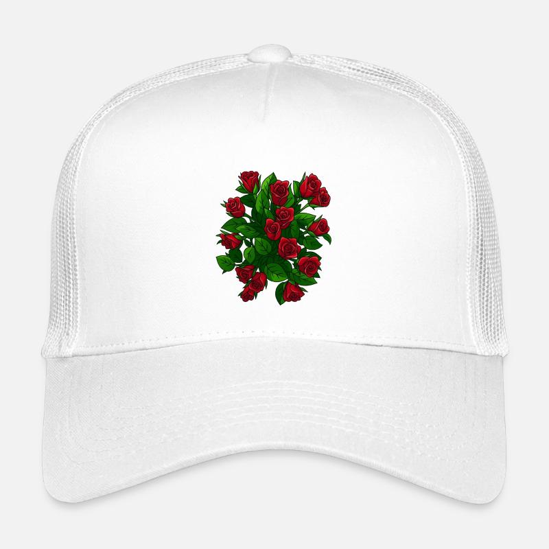 Elegante Rosen in voller Blüte - Kinder Trucker-Cap - Weiß