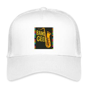 Illustration de saxophone Band Geek - Casquette trucker enfant - blanc - Devant
