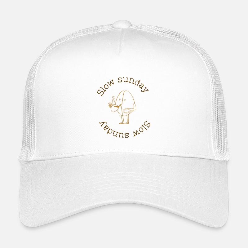 Slow Sunday - Kinder Trucker-Cap - Weiß