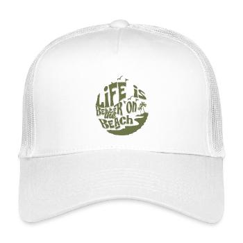 Life on the beach - Kids’ Trucker Cap - white - Front