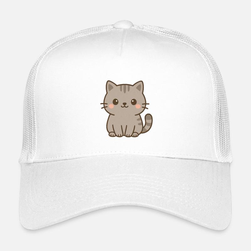 Mignon chaton gris Casquette trucker enfant