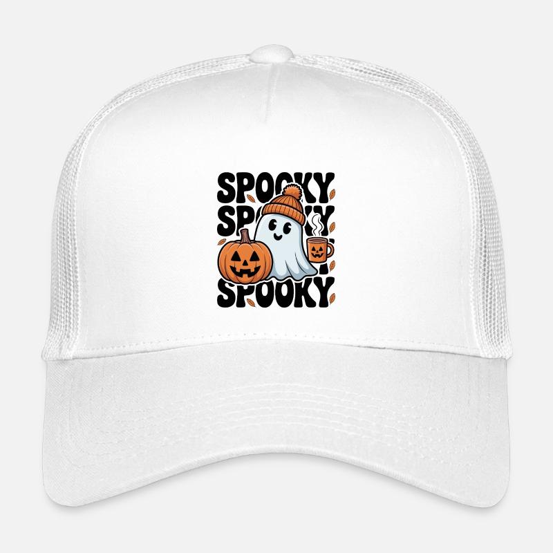 Halloween Spooky Ghost Kids’ Trucker Cap