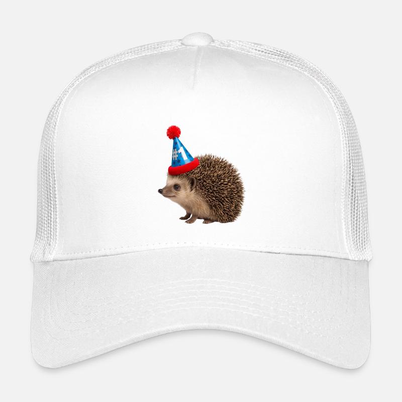 Hérisson festif avec chapeau de fête Casquette trucker enfant