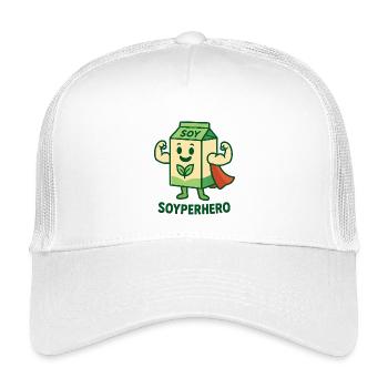 Le puissant Soyperhero - Casquette trucker enfant - blanc - Devant