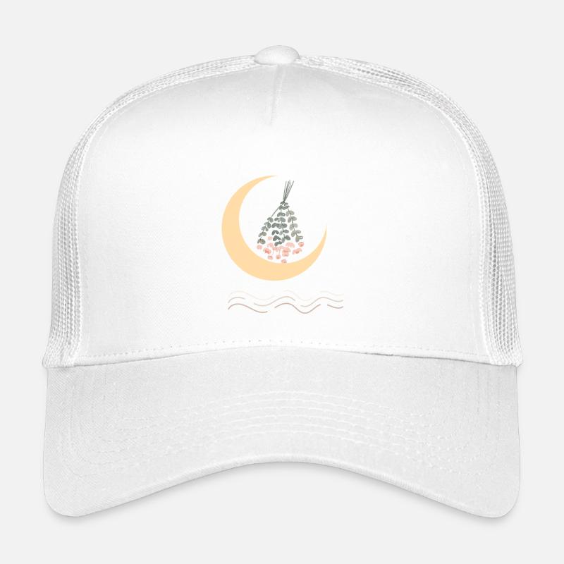 Mondblüten Hängende Garlands - Kinder Trucker-Cap - Weiß