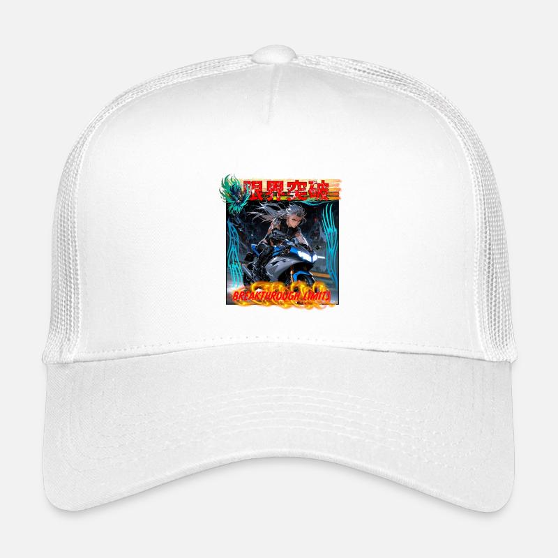 Genkai Toppa - Cyber Rider - Kinder Trucker-Cap - Weiß