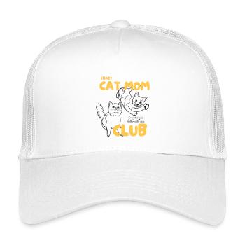 Crazy Cat Mom Club - Kids’ Trucker Cap - white - Front