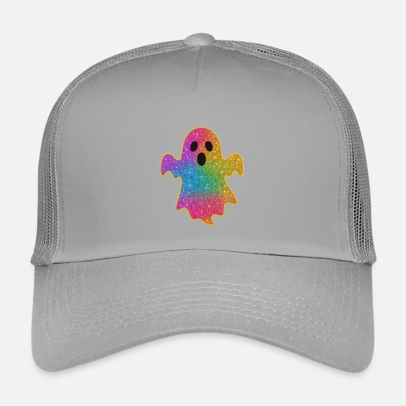 Halloween-Regenbogen Glitzer Geist Kinder Trucker-Cap