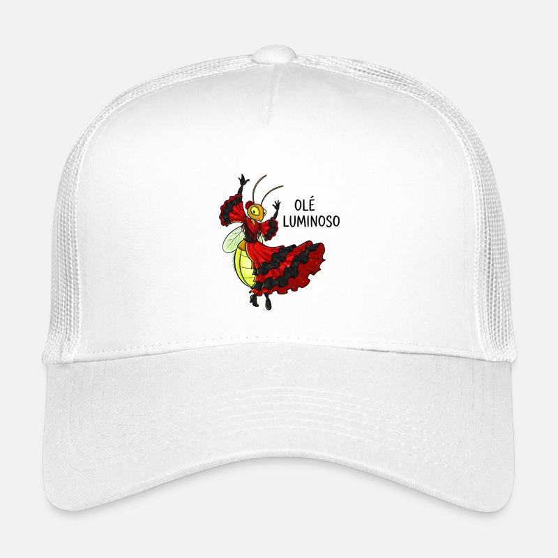 Flamenco Glühwürmchen Tanzkostüm - Kinder Trucker-Cap - Weiß