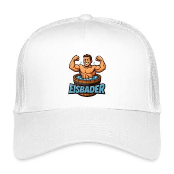 Eisbaden Kälte ist Kraft Motivation  - Kinder Trucker-Cap - Weiß - Vorne