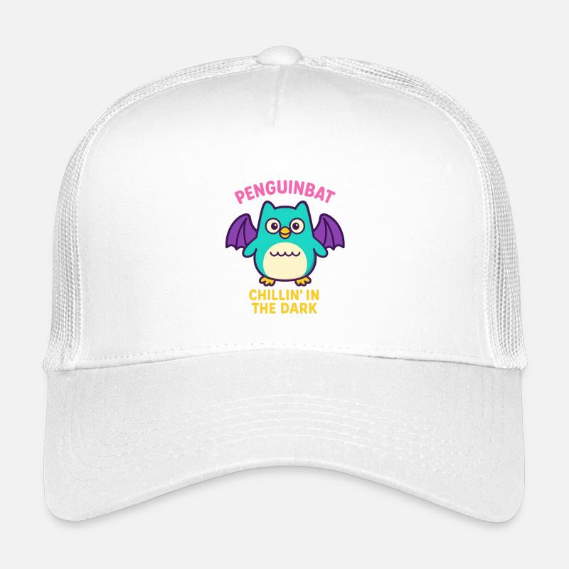 Penguinbat - Chillin' in the Dark Kids’ Trucker Cap