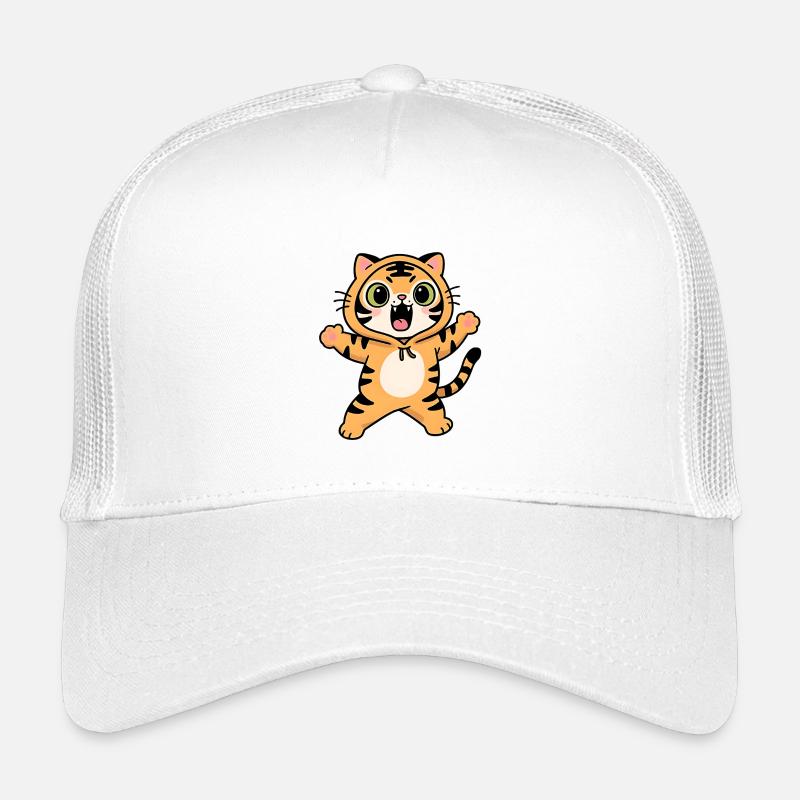 Roaring Tiger Kawaii Kinder Kapuzenpullover Kinder Trucker-Cap
