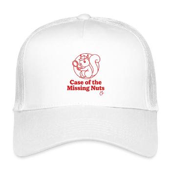 Case of the Missing Nuts Squirrel - Kinder Trucker-Cap - Weiß - Vorne