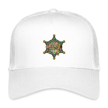 Inspecteur des Bonbons - Insigne - Casquette trucker enfant - blanc - Devant