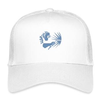 Minimalist Welder Silhouette Industrial - Kids’ Trucker Cap - white - Front