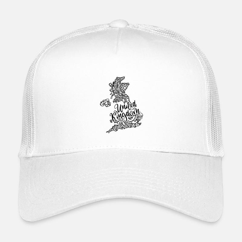 UK UK Map Mandala British Isles Kids’ Trucker Cap