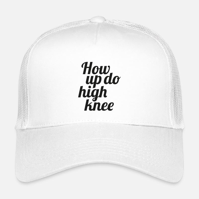 How up do high knee - Kids’ Trucker Cap - white