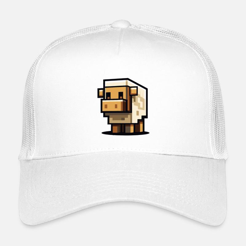 Block Sheep – Süßes Pixel Schaf Kinder Trucker-Cap