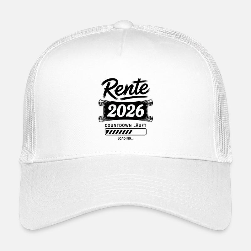 Rente 2026 Countdown Kinder Trucker-Cap