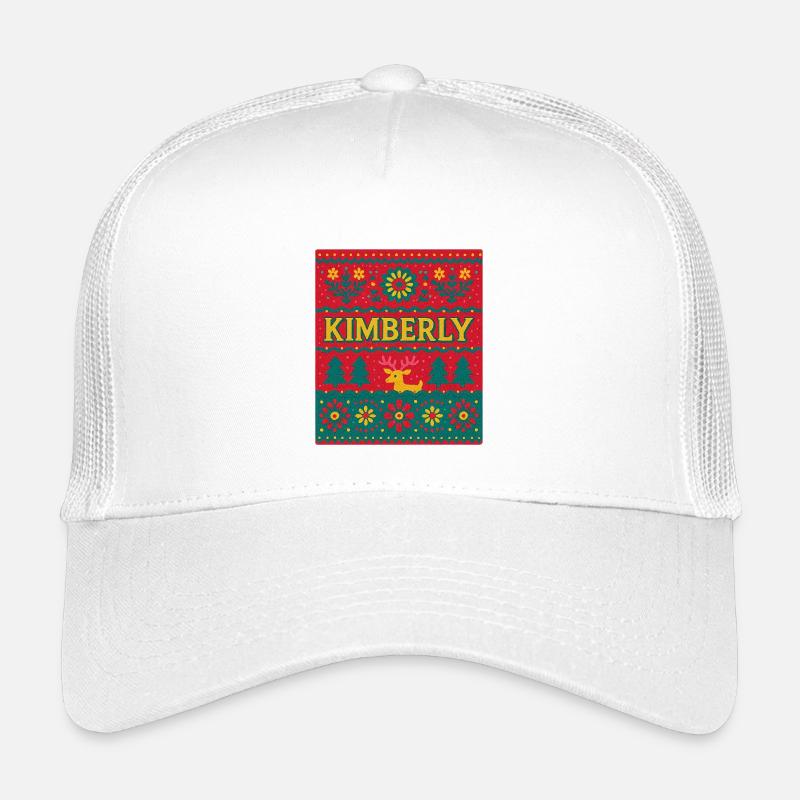 Nom festif Kimberly Ugly style de Noël, Noël Casquette trucker enfant