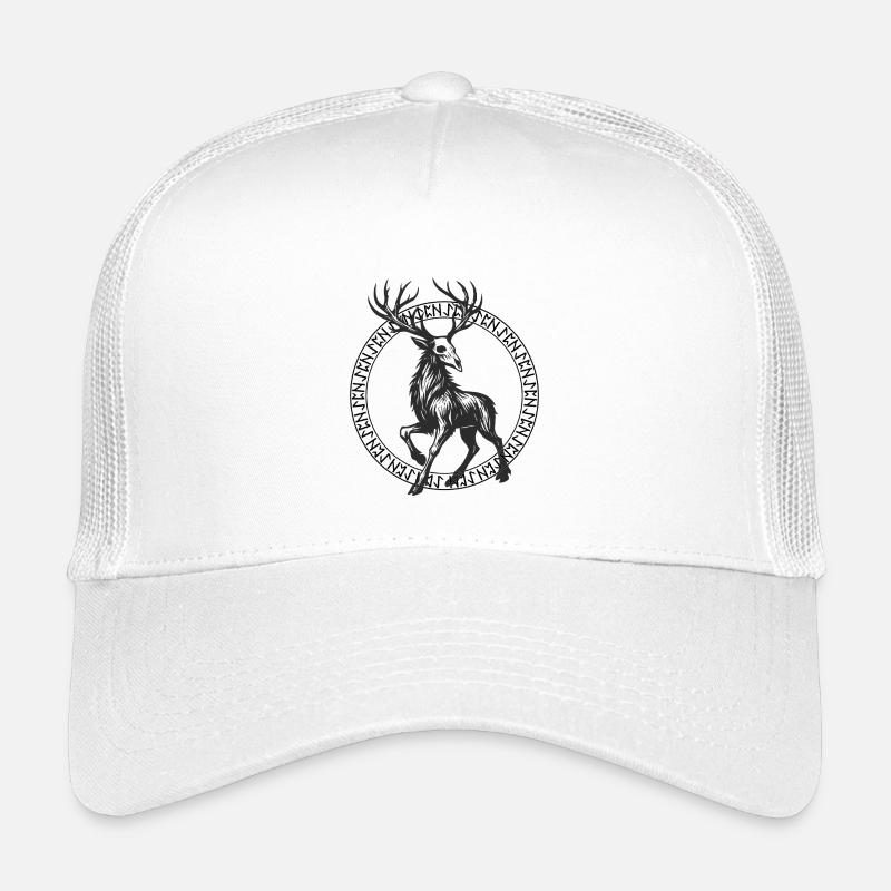 Cadre de runes cerfs dans un cercle Casquette trucker enfant