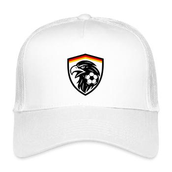 Deutschland Fußball Adler - Kinder Trucker-Cap - Weiß - Vorne