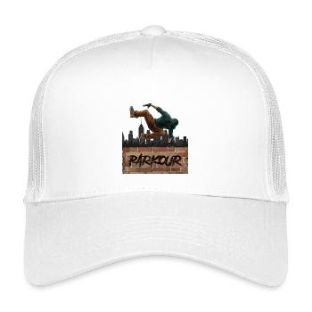 parkour - Kids’ Trucker Cap - white - Front