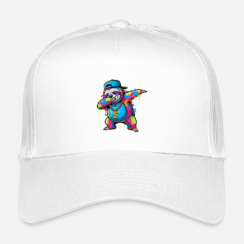 Dabbing Sloth Street Style - Street Art Graffiti Kids’ Trucker Cap