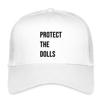 Protect_the_Dolls_- - Kids’ Trucker Cap - white - Front