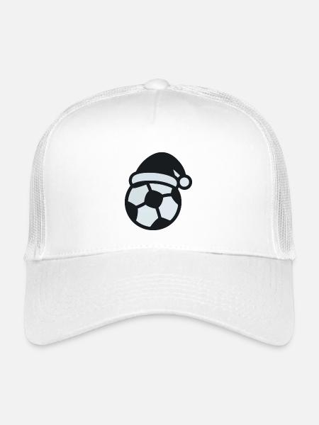 Soccer Snowman Christmas Sports - Kids’ Trucker Cap - white