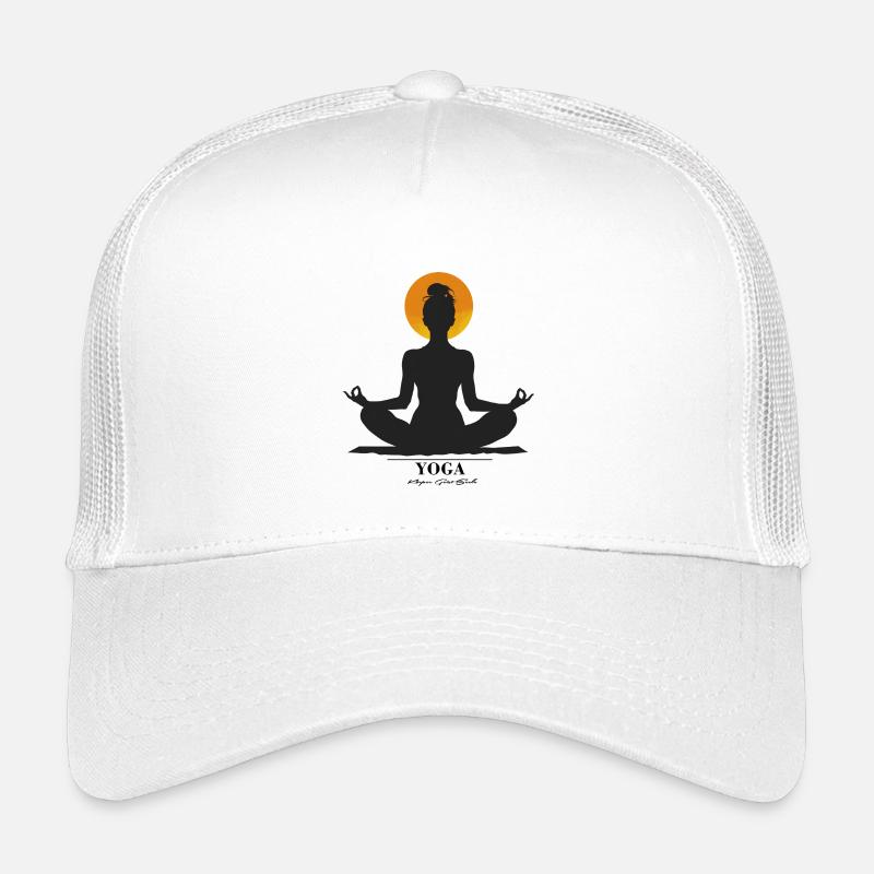 Meditation - Kinder Trucker-Cap - Weiß
