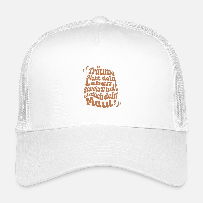 Hör auf zu Träumen - Kinder Trucker-Cap - Weiß