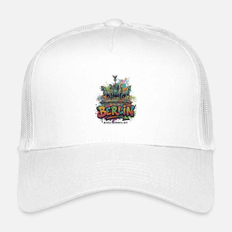 Quadriga Berlin – Hoffnung über dem Tor  - Kinder Trucker-Cap - Weiß