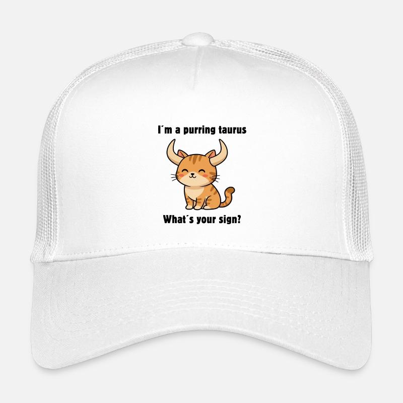 Süße Stier Katze – Starkes Sternzeichen Motiv Kinder Trucker-Cap