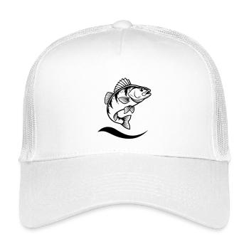 Jumping Perch Angler Action - Kids’ Trucker Cap - white - Front